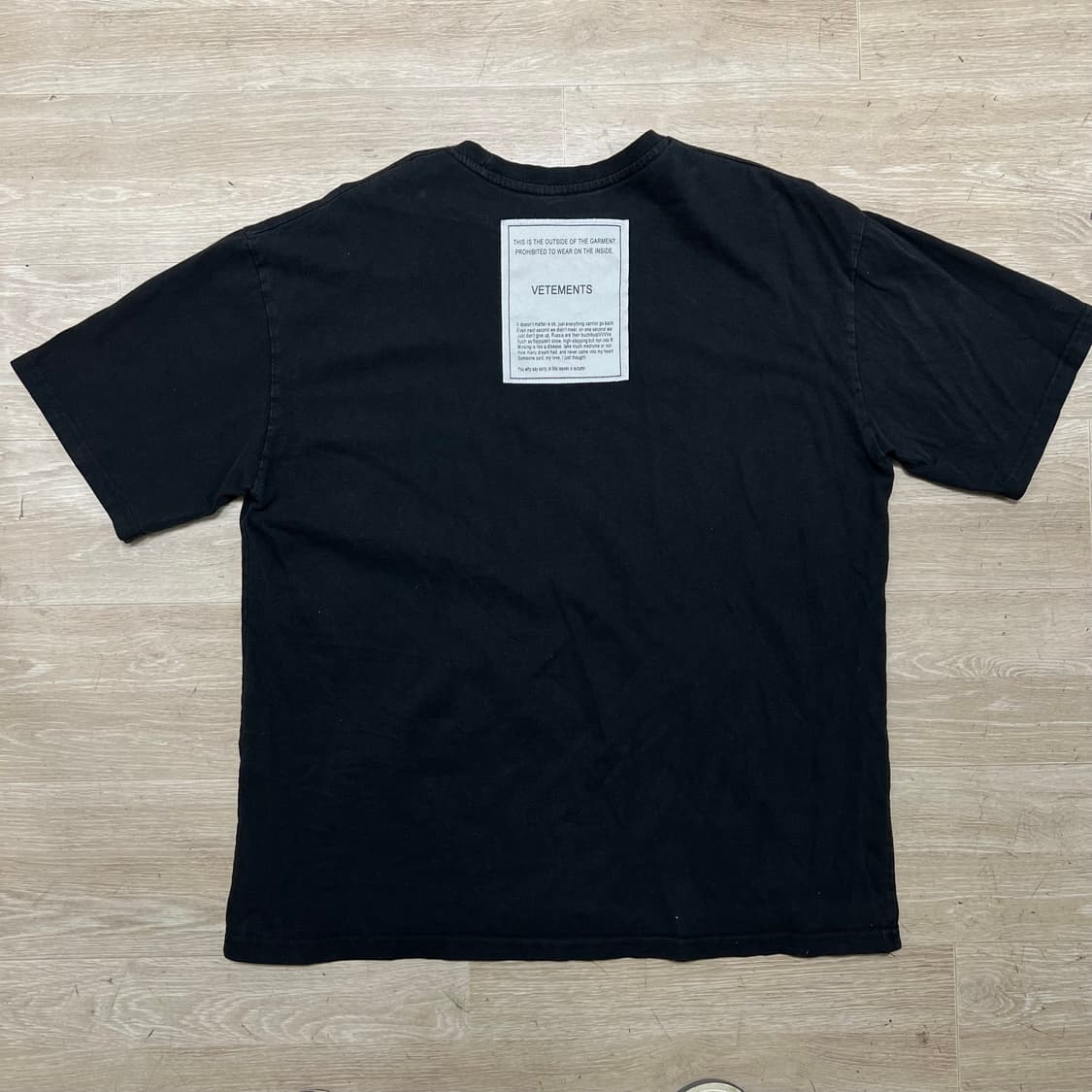 베트멍 익스터널 라벨 로고 반팔 티셔츠 [블랙] M/95 상품이미지5