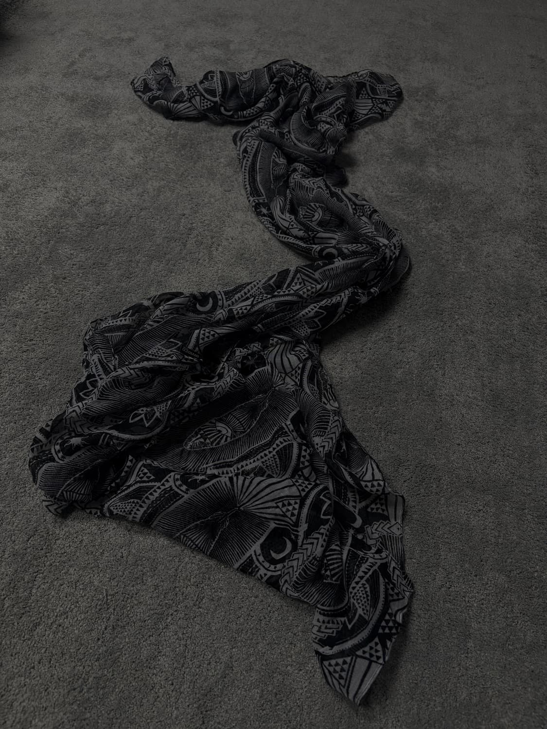 Vintage jp v-kei punk mood scarf 상품이미지1