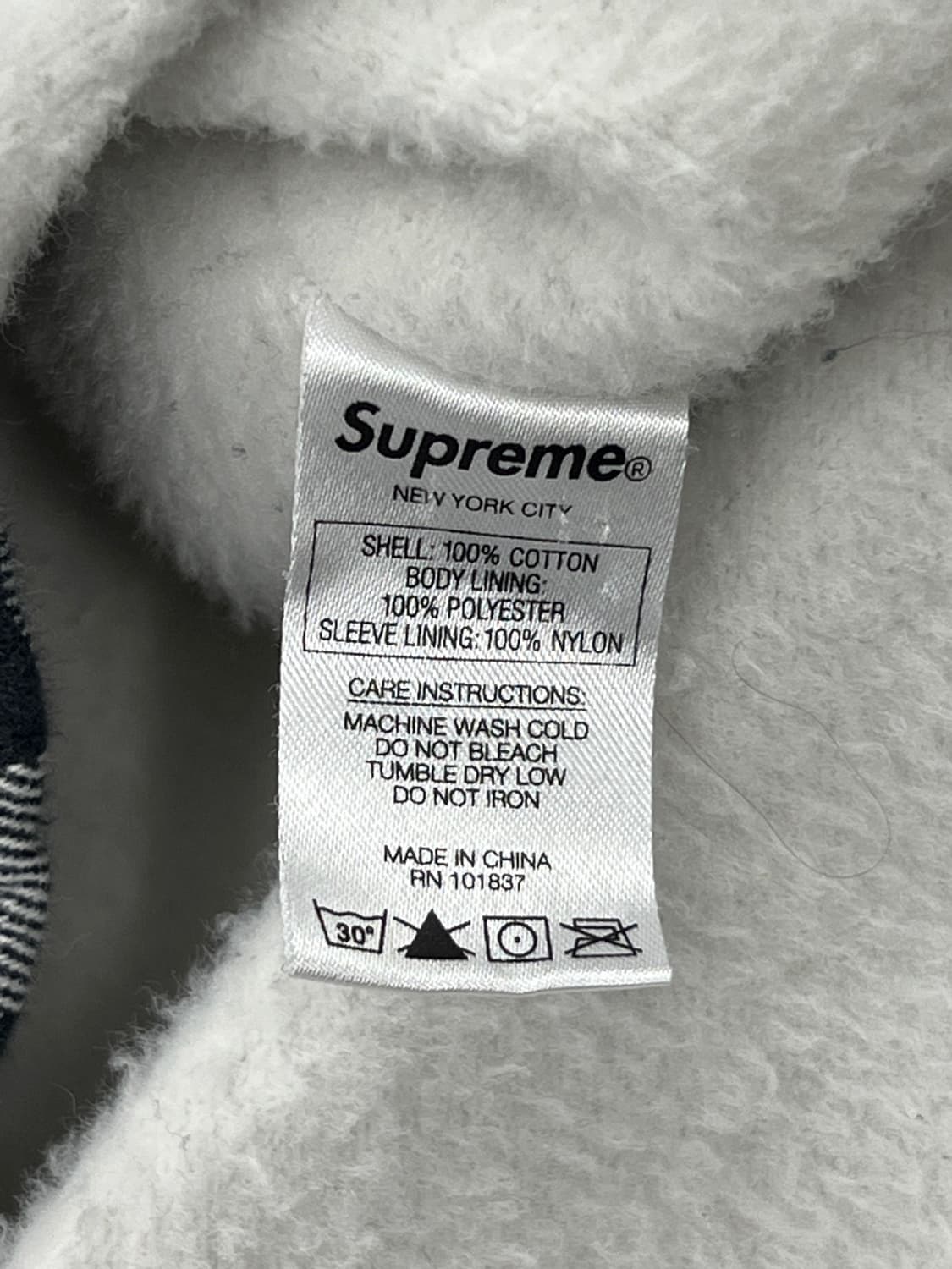 슈프림 16FW 파일 라인드 플란넬 체크 셔츠 상품이미지6