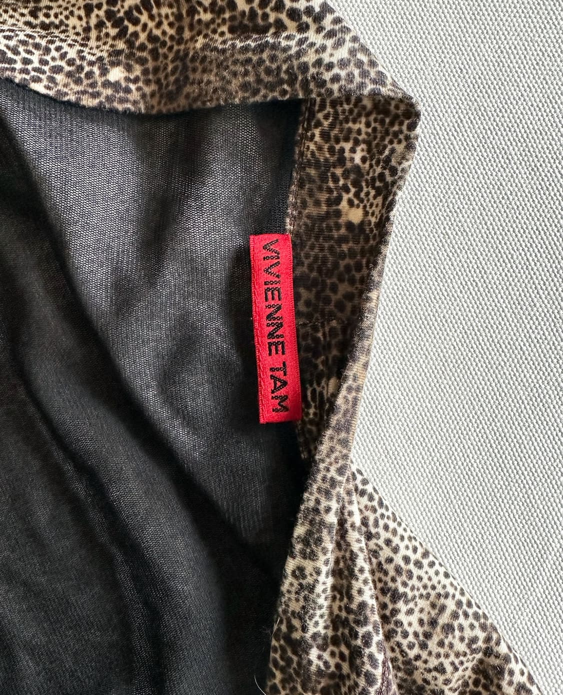 VIVIENNE TAM fringe leopard cardigan 상품이미지9