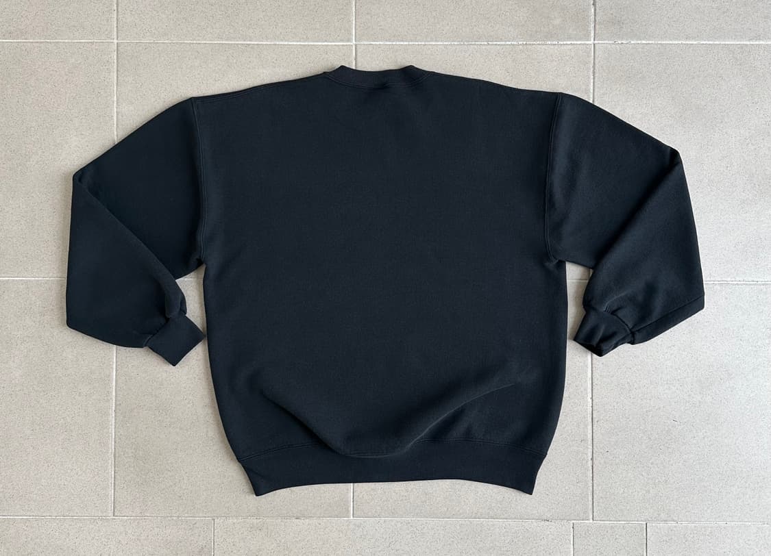 90s 빈티지 러셀 스웻셔츠 블랙 XL USA 상품이미지2