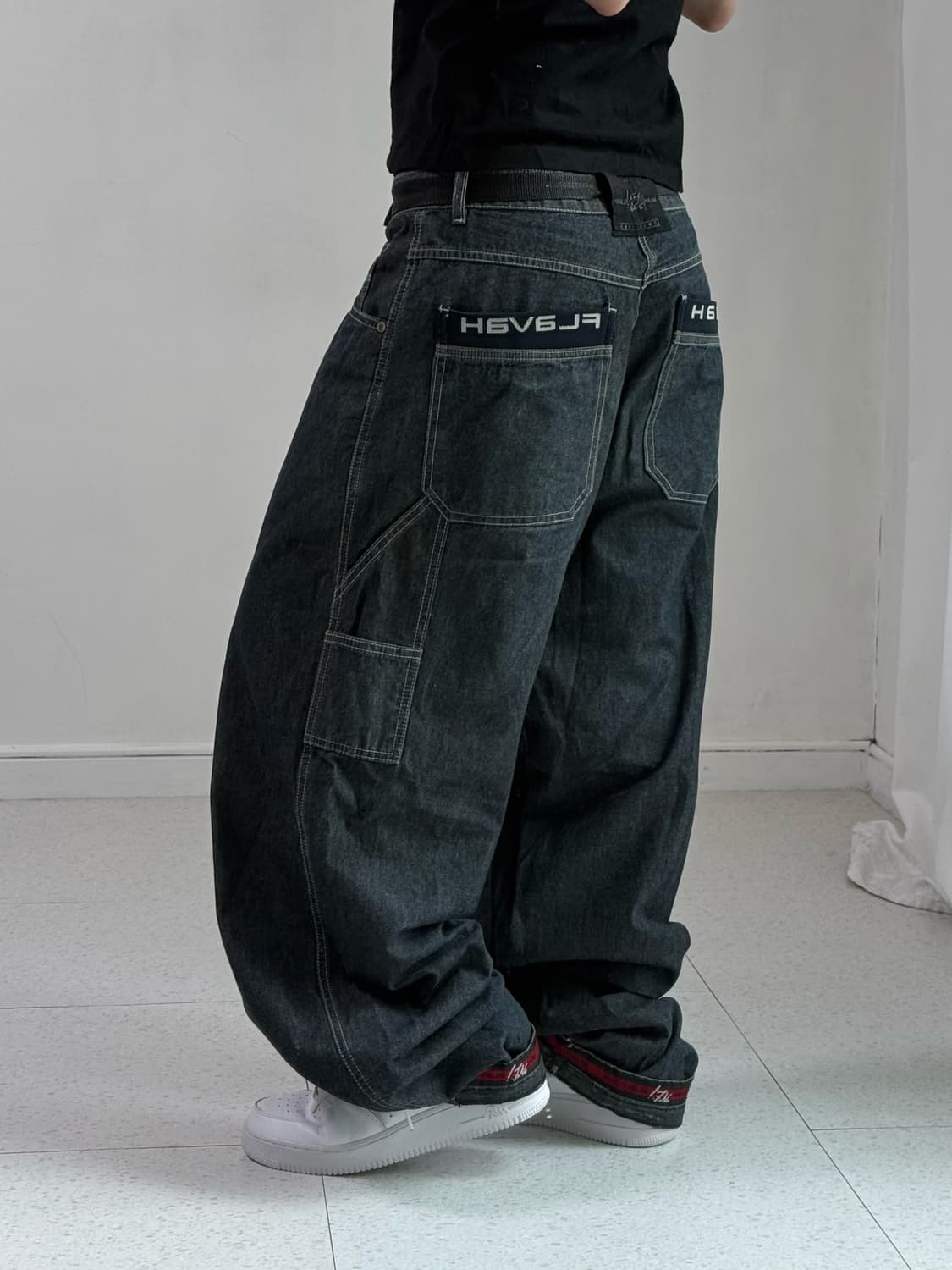 마자플라바 로고 데님팬츠 상품이미지3