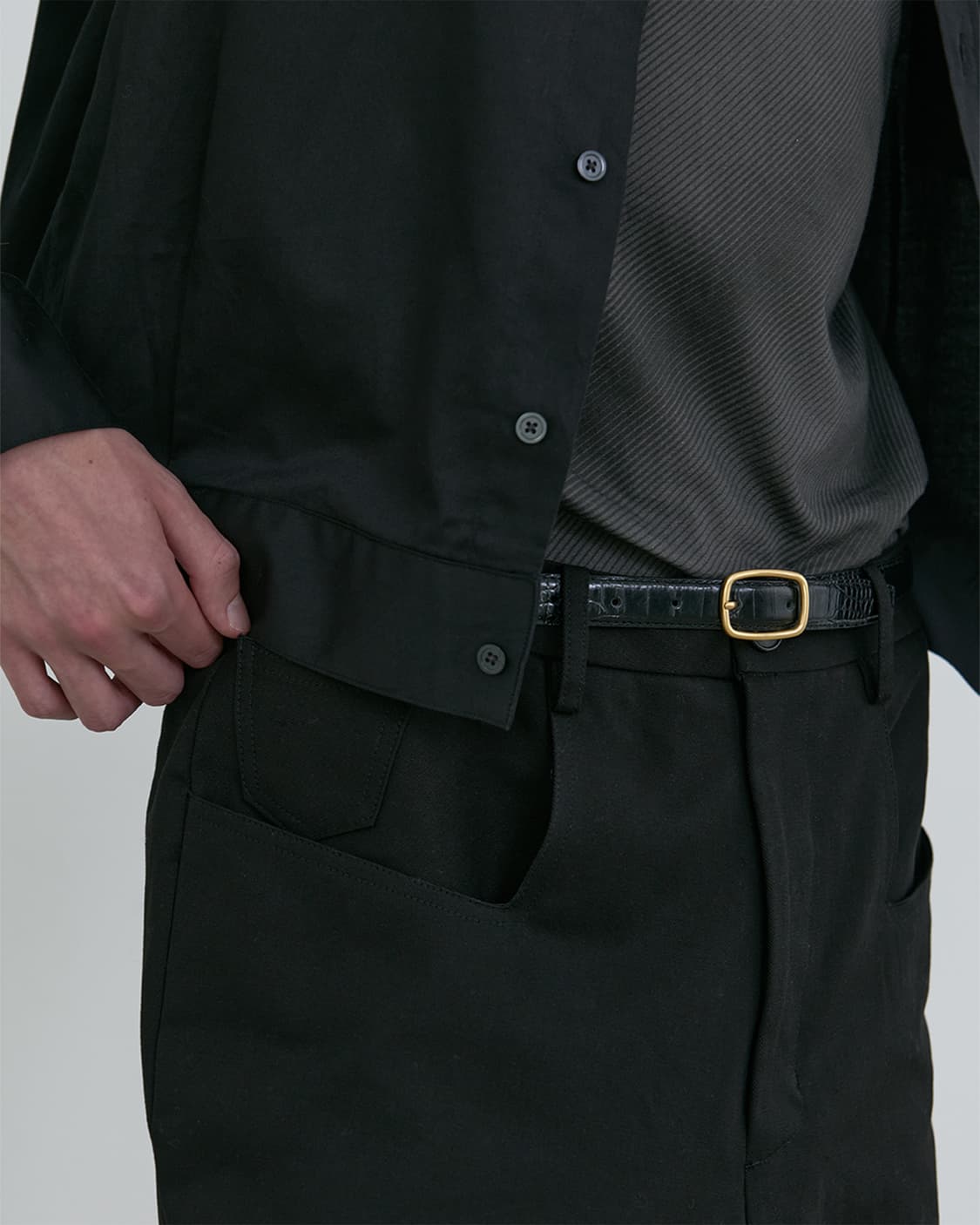 [50] Aieul 아이엘 Armony Trouser Black 팝니다 상품이미지3