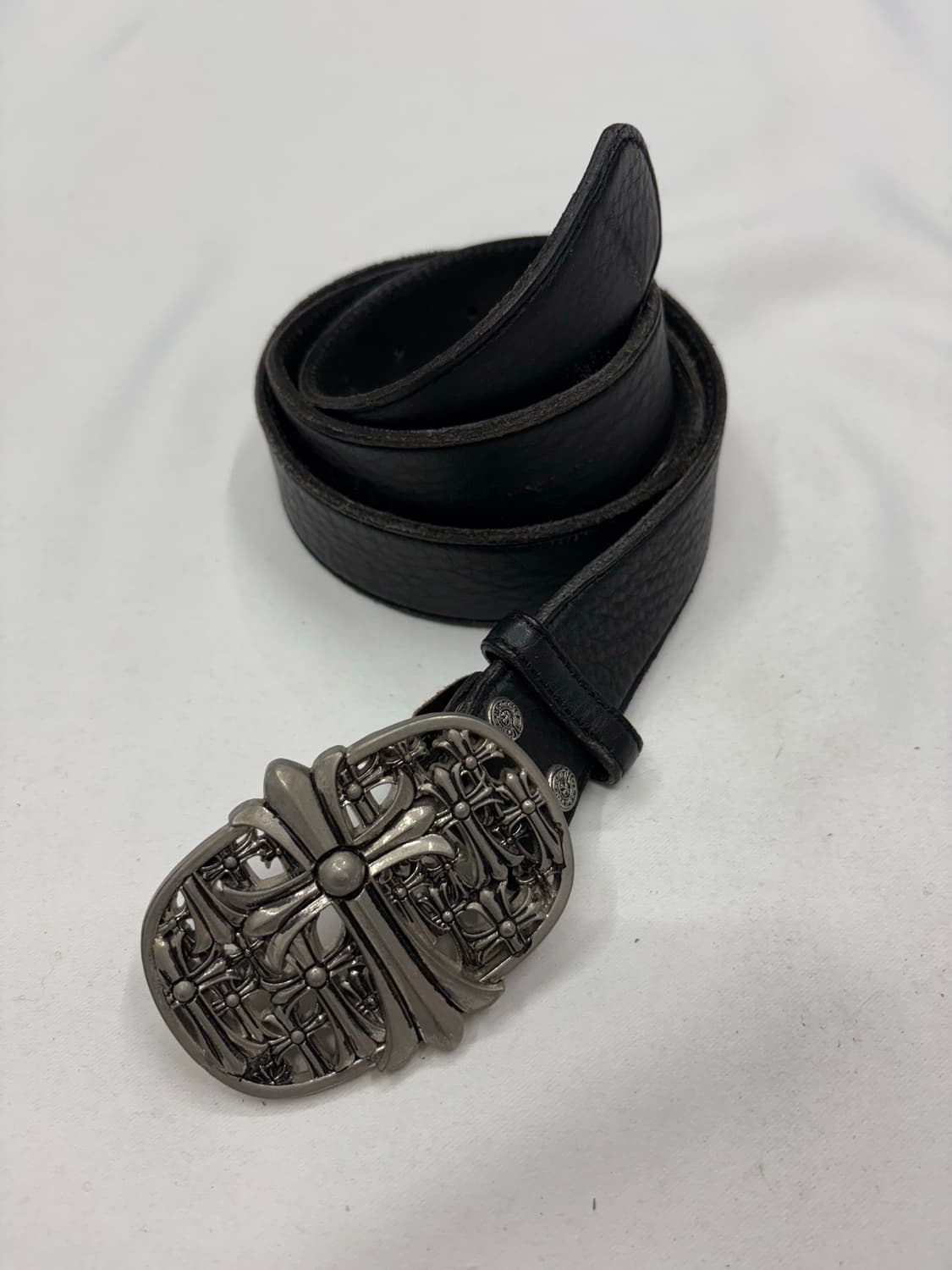 빈티지 세메터리 레더 버클 벨트 상품이미지1