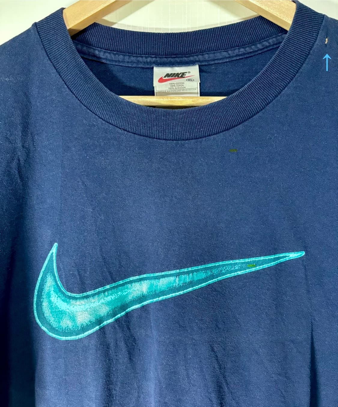 90s Nike big swoosh 빈티지 나이키 빅스우시 반팔 티셔츠 상품이미지2