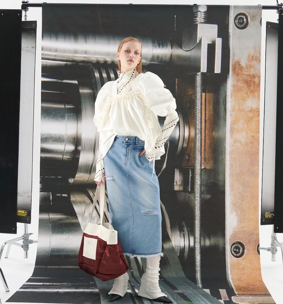 Kijun 퍼프 블라우스 상품이미지6