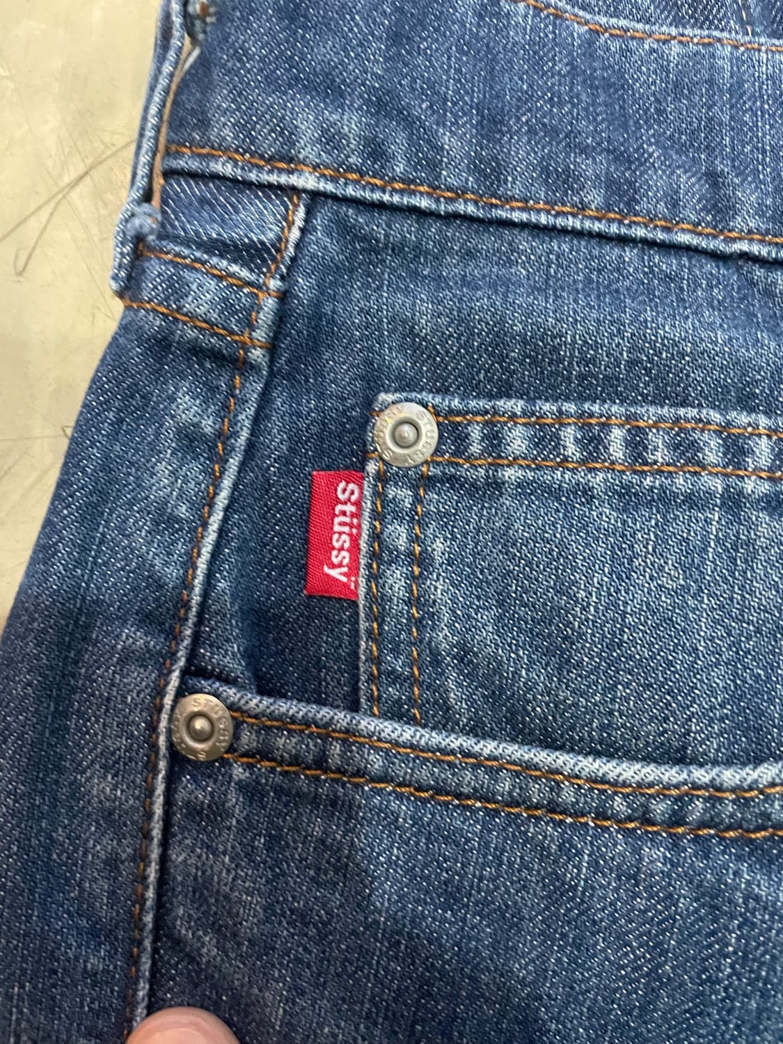 90‘s Old Stussy Denim Pants MADE IN USA 상품이미지9