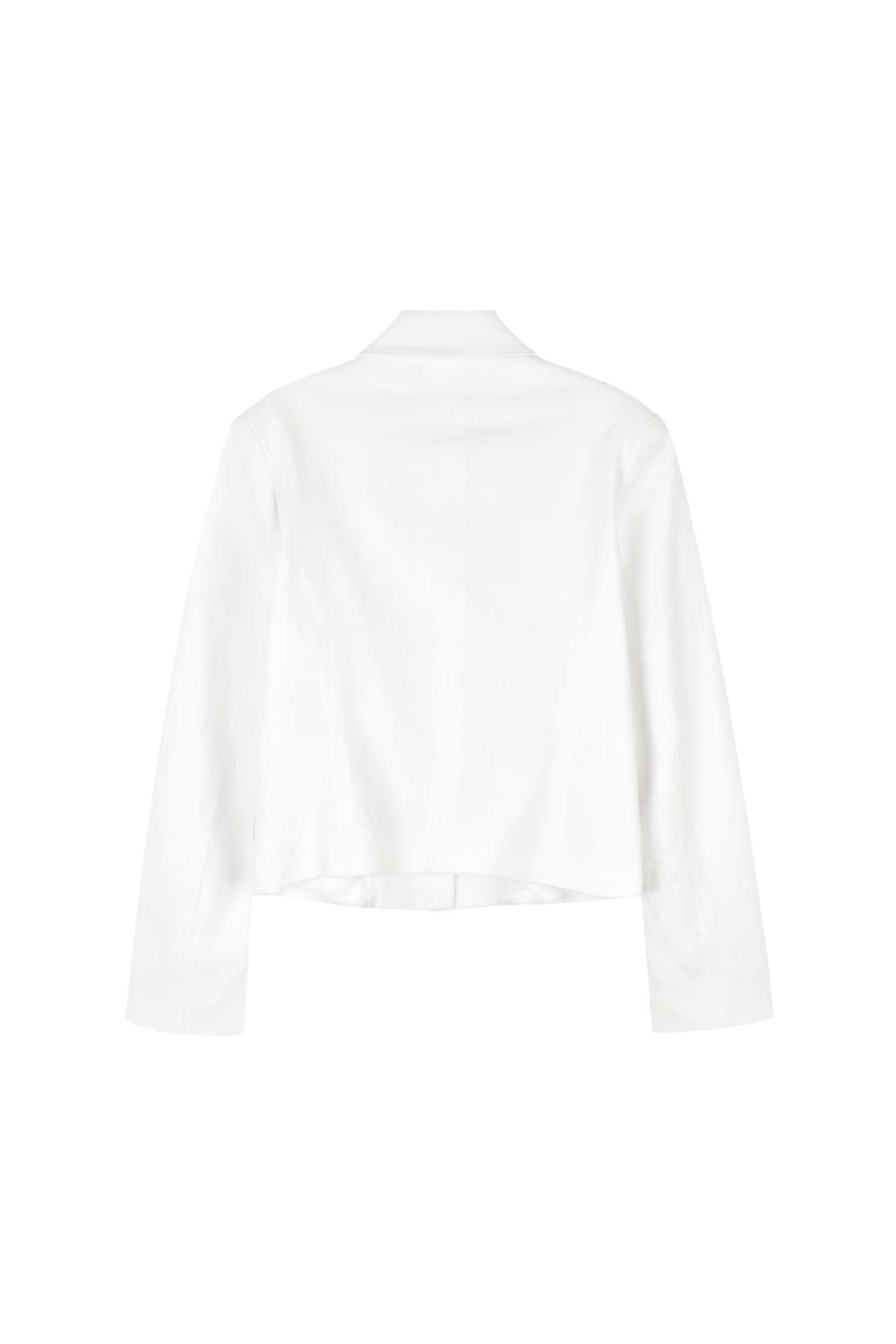 repos 리포스 LINEN COTTON JACKET WHITE 상품이미지2