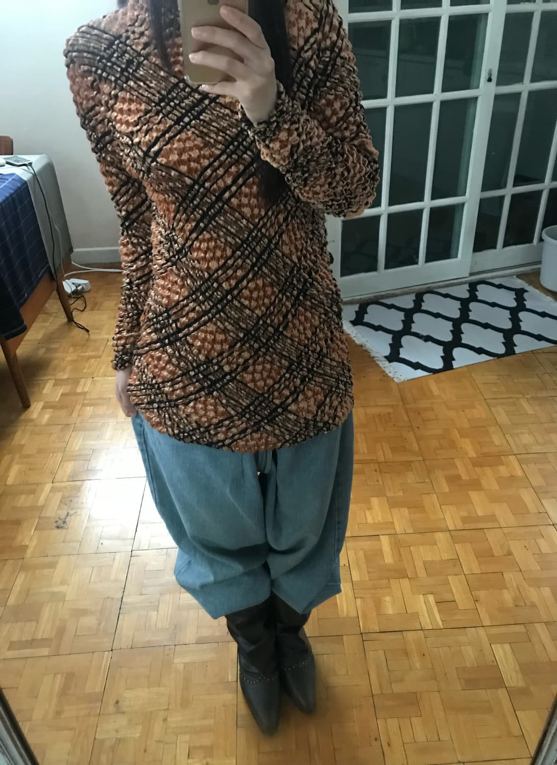 vintage pattern top 상품이미지3