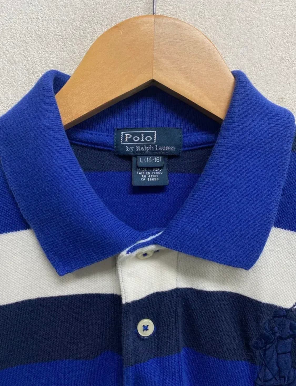 폴로 스트라이프 빅포니 PK 반팔티 S 상품이미지4