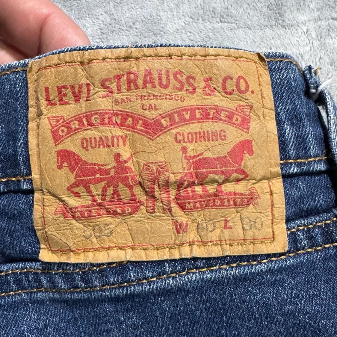 리바이스 505 데님팬츠 40x30 상품이미지6