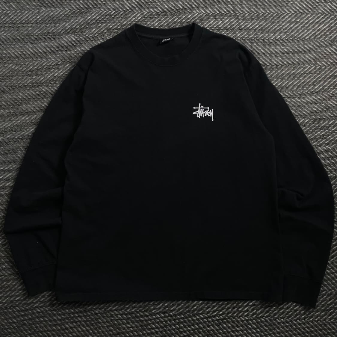 스투시 베이직 빅로고 박시핏 롱슬리브 블랙y 4165 상품이미지3