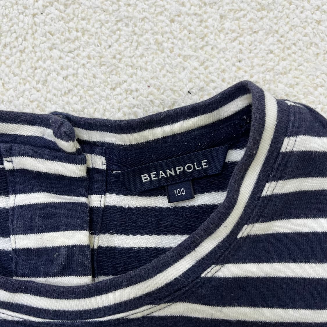 100 빈폴 여성 스트라이프 반팔티 0319M 상품이미지2