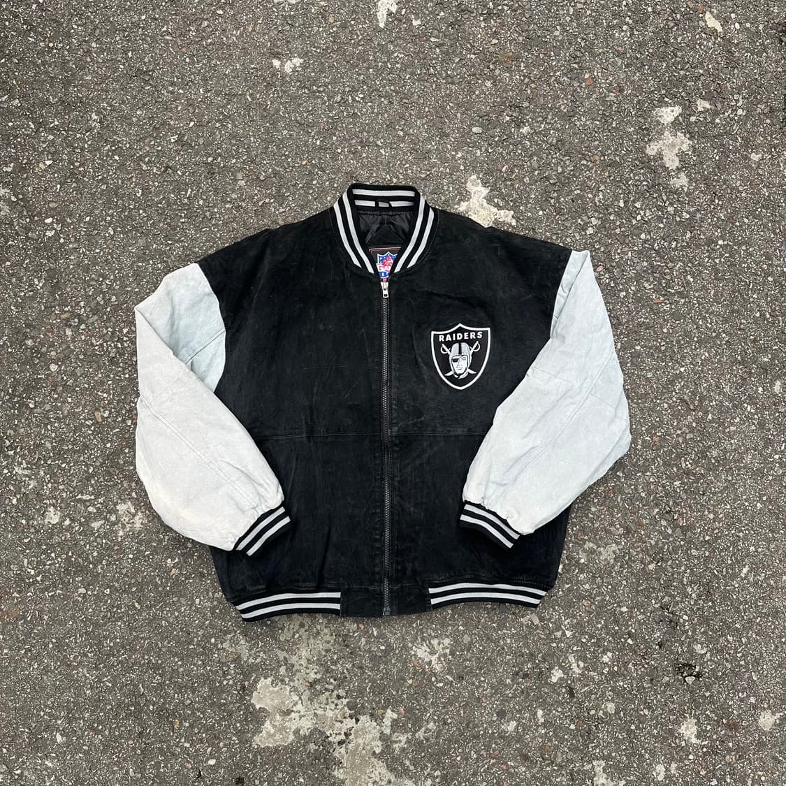 빈티지 00s 로스엔젤레스 레이더스 가죽 바시티 자켓  상품이미지1