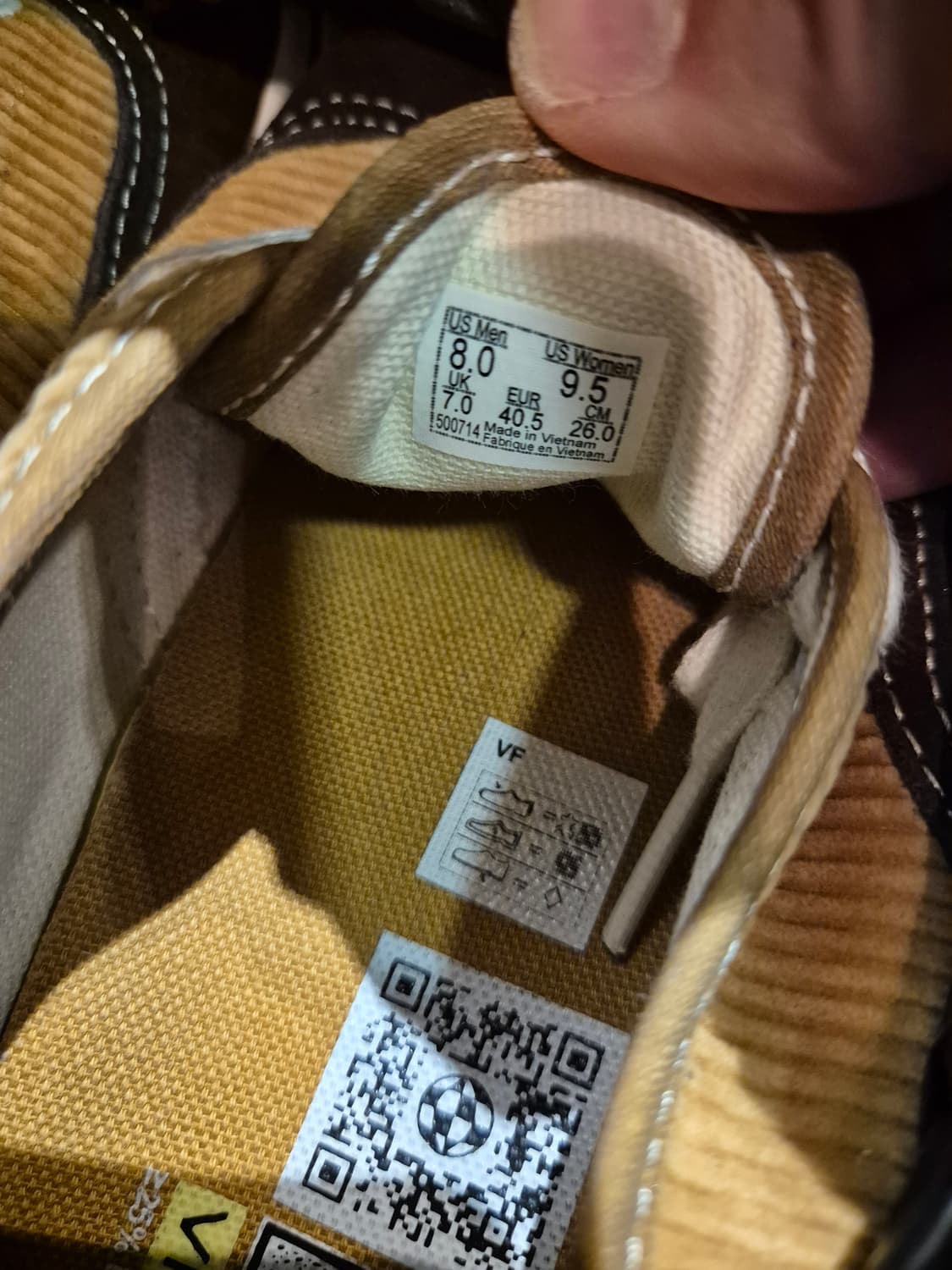 반스 솔트워시 코듀로이 정품 260~265 VR3 SF 슈즈 판매합니다  상품이미지3