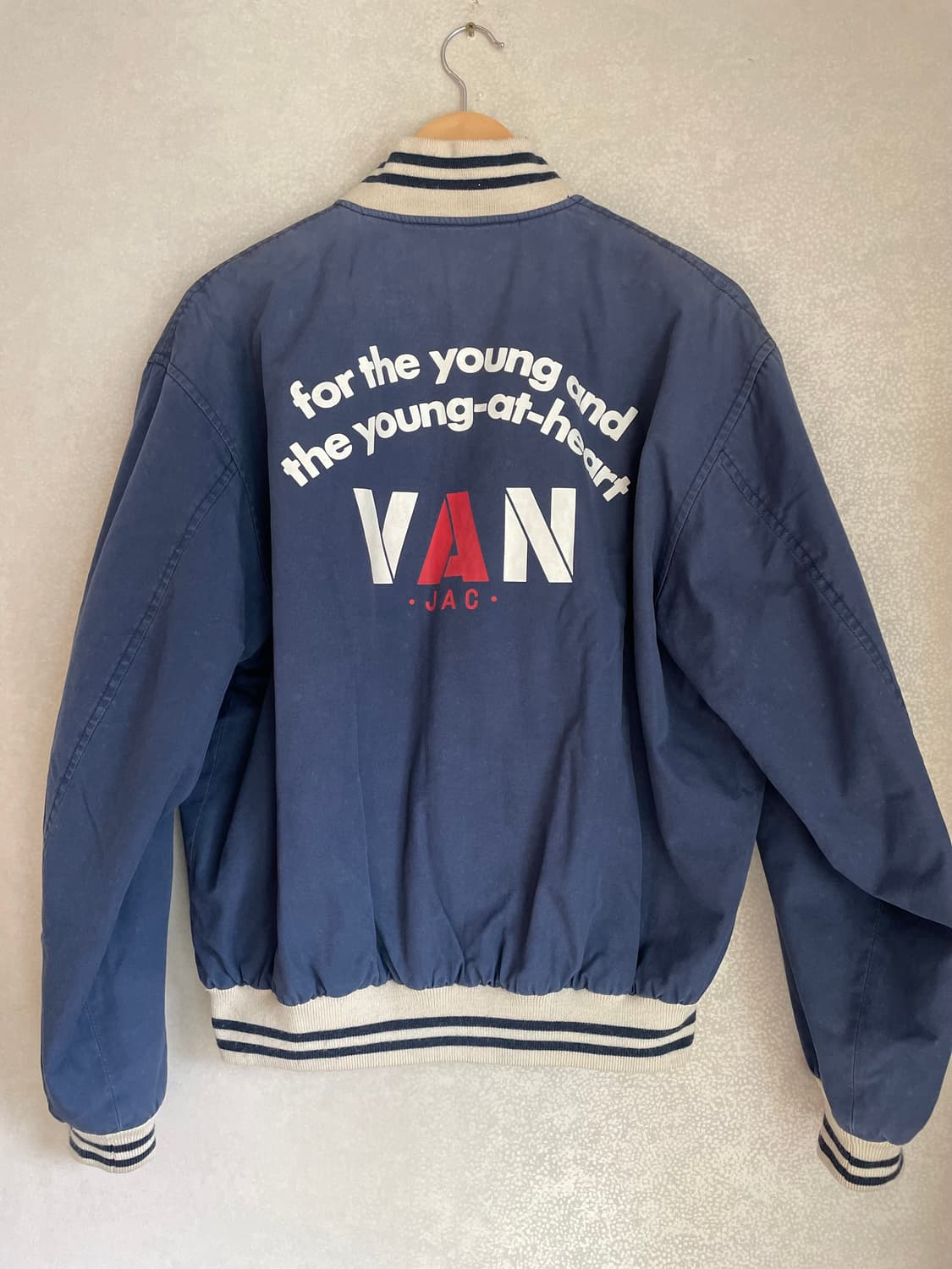 빈티지 van jac 코튼쉘 스타디움 자켓 L 상품이미지2