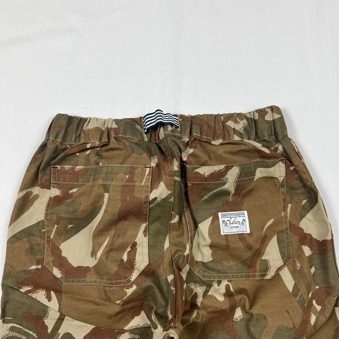 kelen 켈렌 카모패턴 밴딩 스트랩 하프팬츠 반바지 상품이미지7