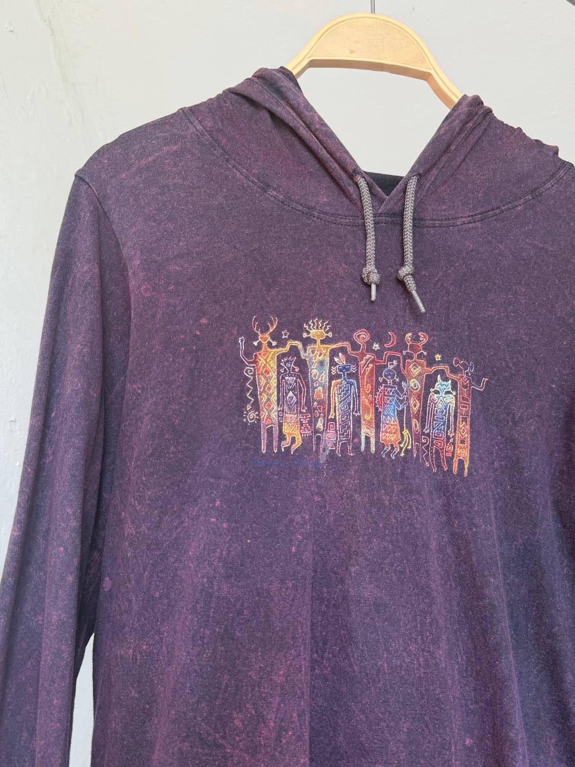 빈티지 퍼플 프린팅 후디 상품이미지2