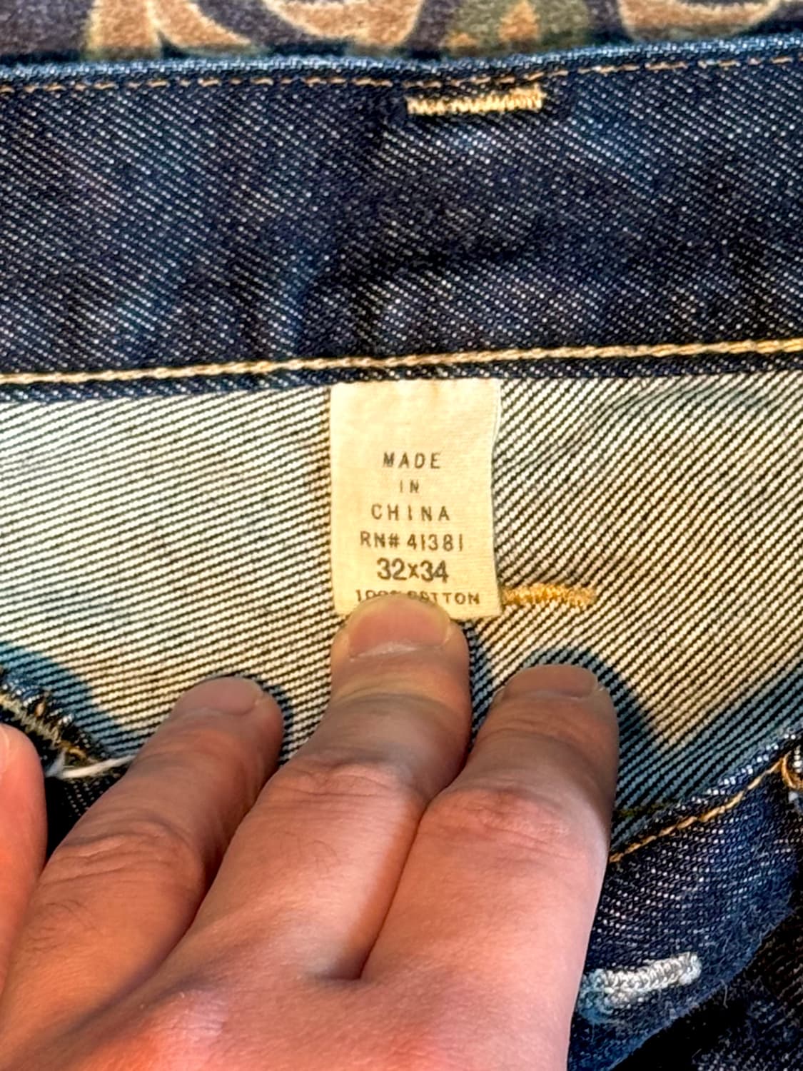 더블알엘 로우 스트레이트 셀비지 데님 상품이미지4