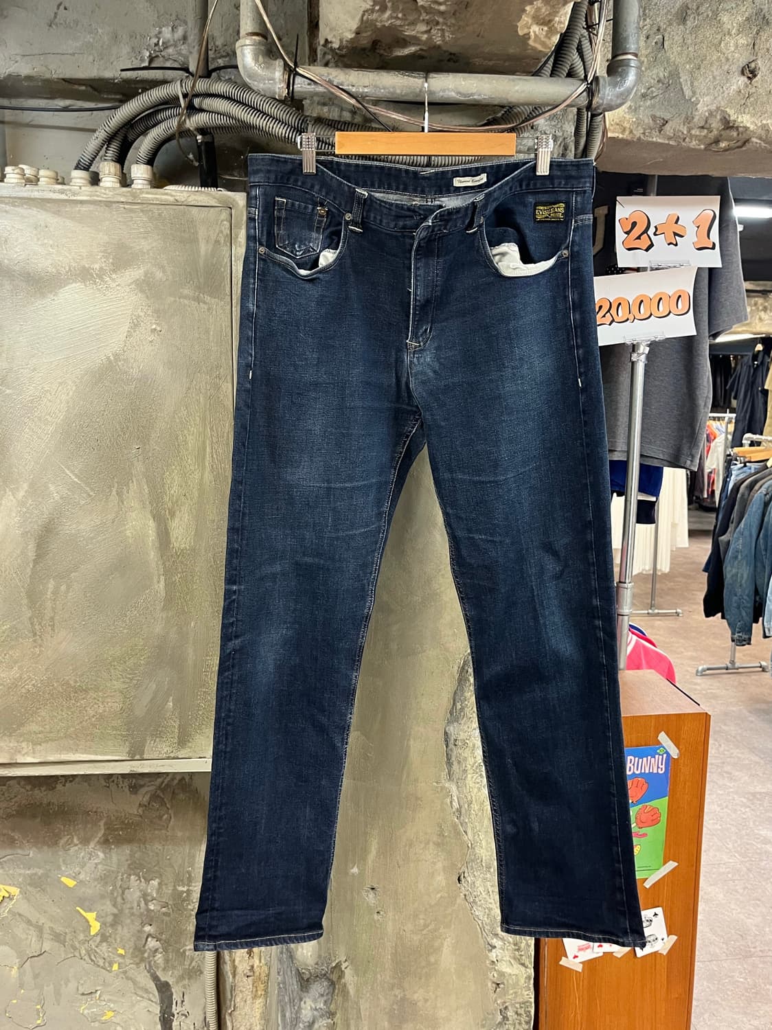 에비수 포켓 프린팅 데님 팬츠 38 #csz4145 상품이미지2