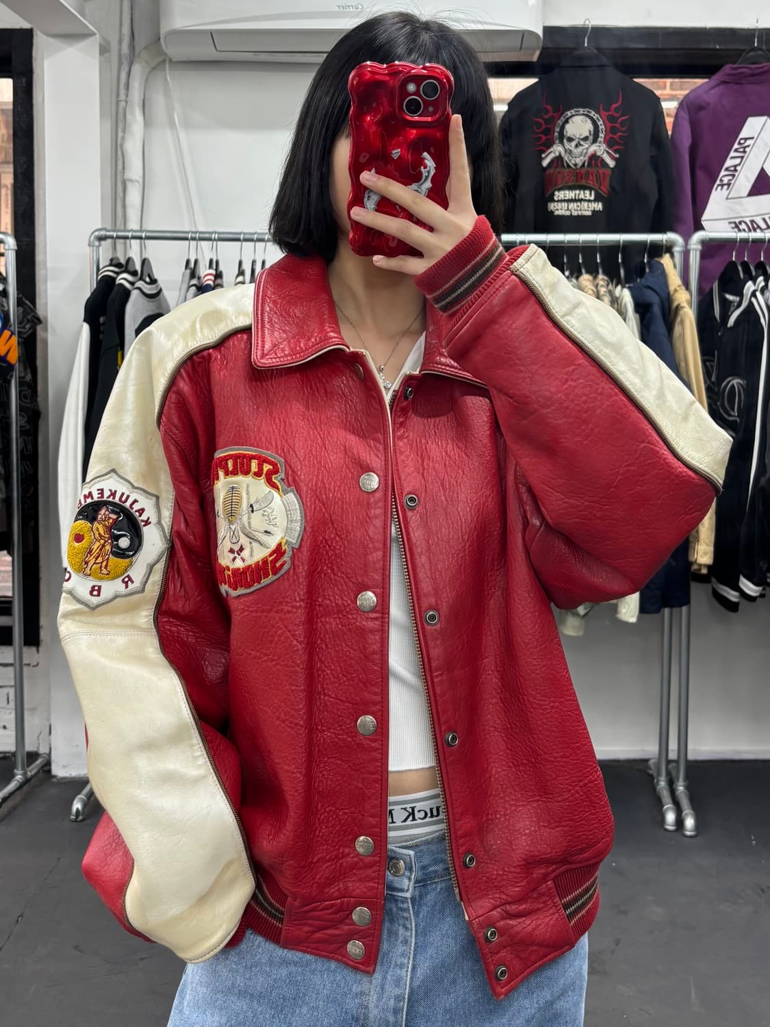 RBC 스콜피온 레더 봄버 자켓 상품이미지5