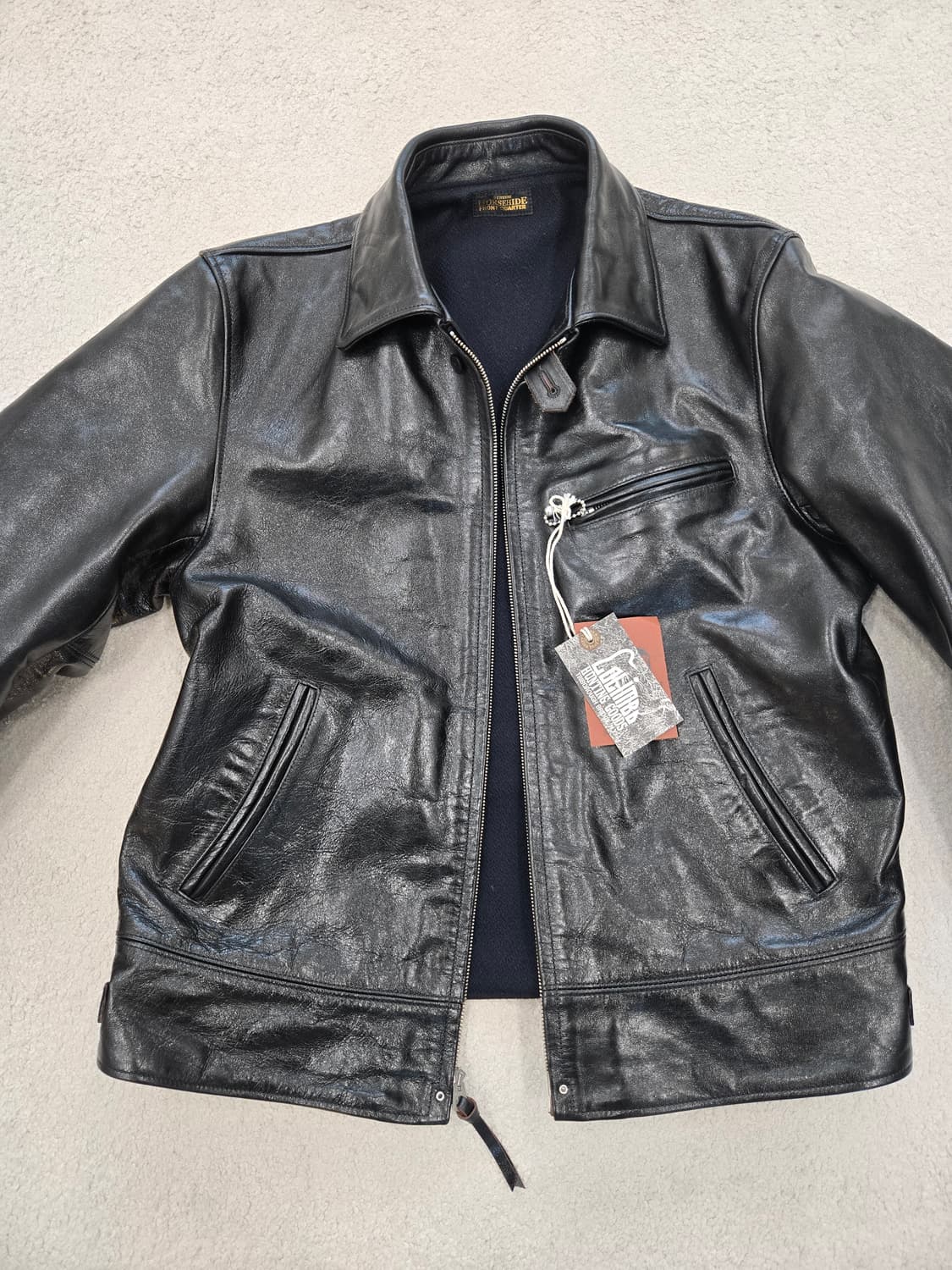 콜림보 hd 캐틀 드라이버 말가죽 레더 스포츠 자켓/42 상품이미지1