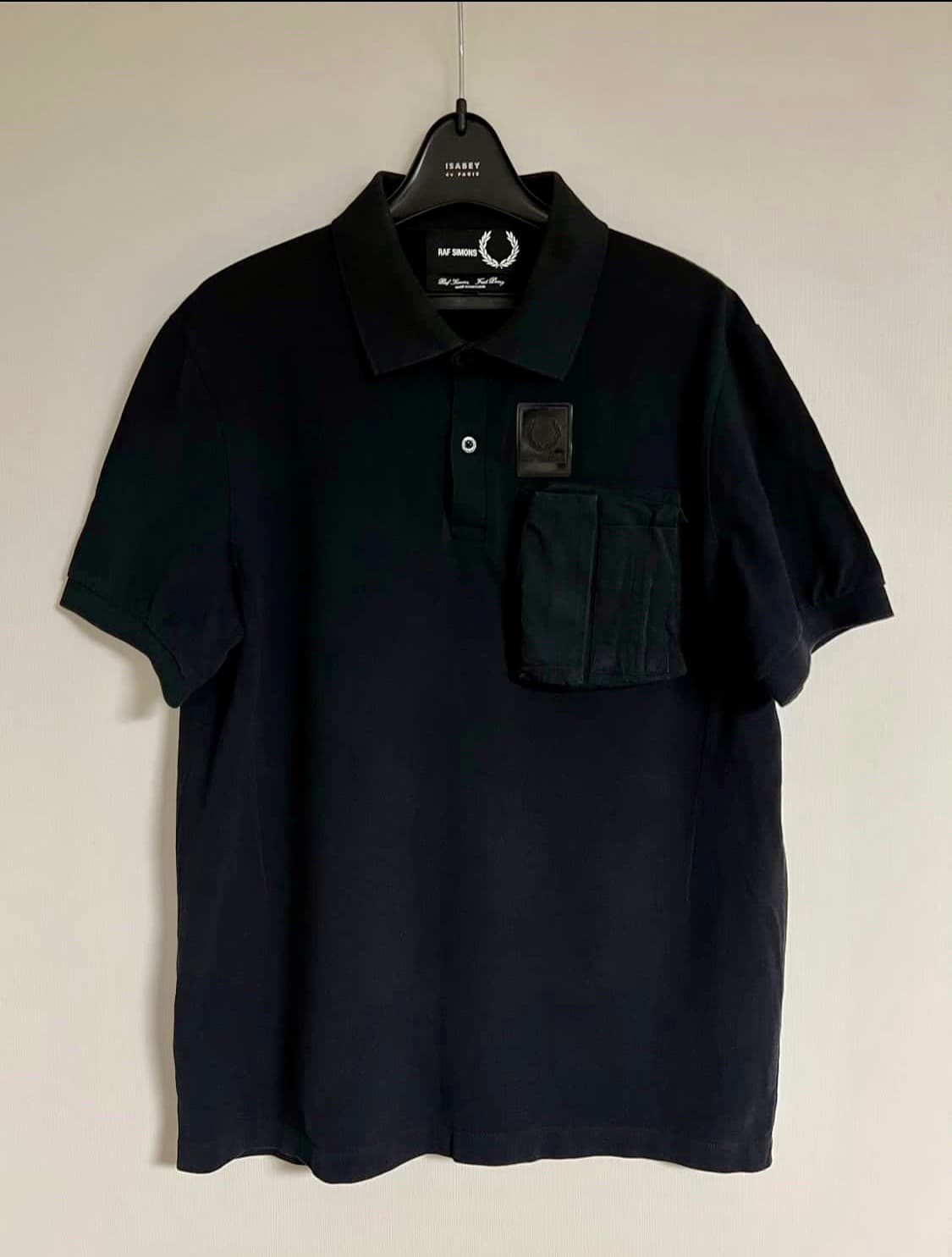 라프시몬스x프레드페리 3D포켓 pk 티셔츠 (black) Large 상품이미지1