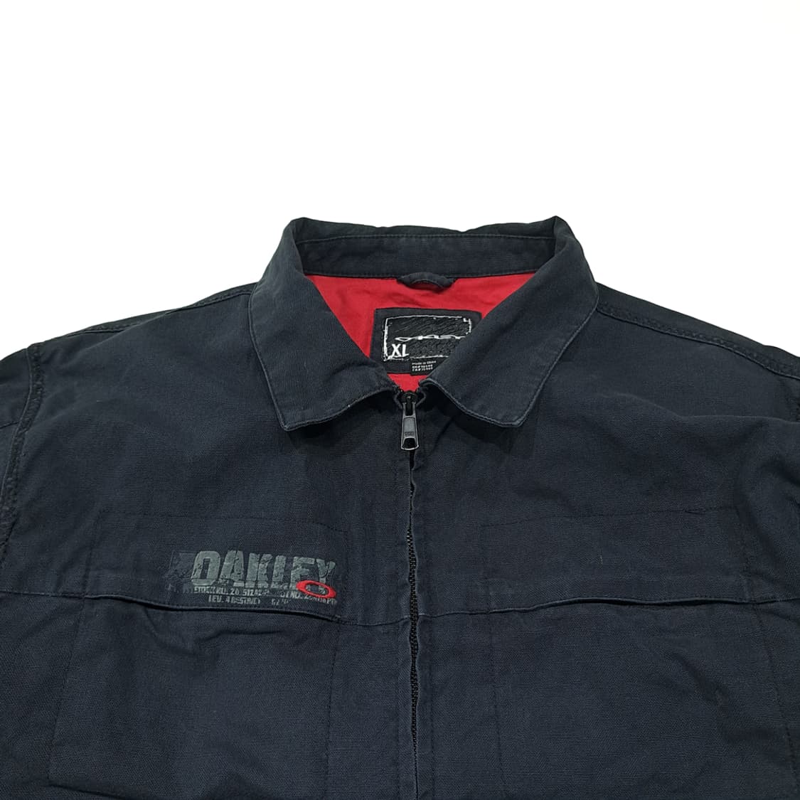 CL929 XL 오클리 00s 블랙 캔버스 워크 자켓 아우터 상품이미지2