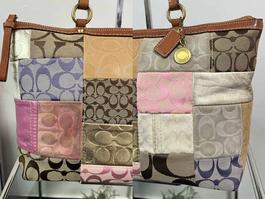 코치 패치워크 토트백 Y2K 상품이미지3