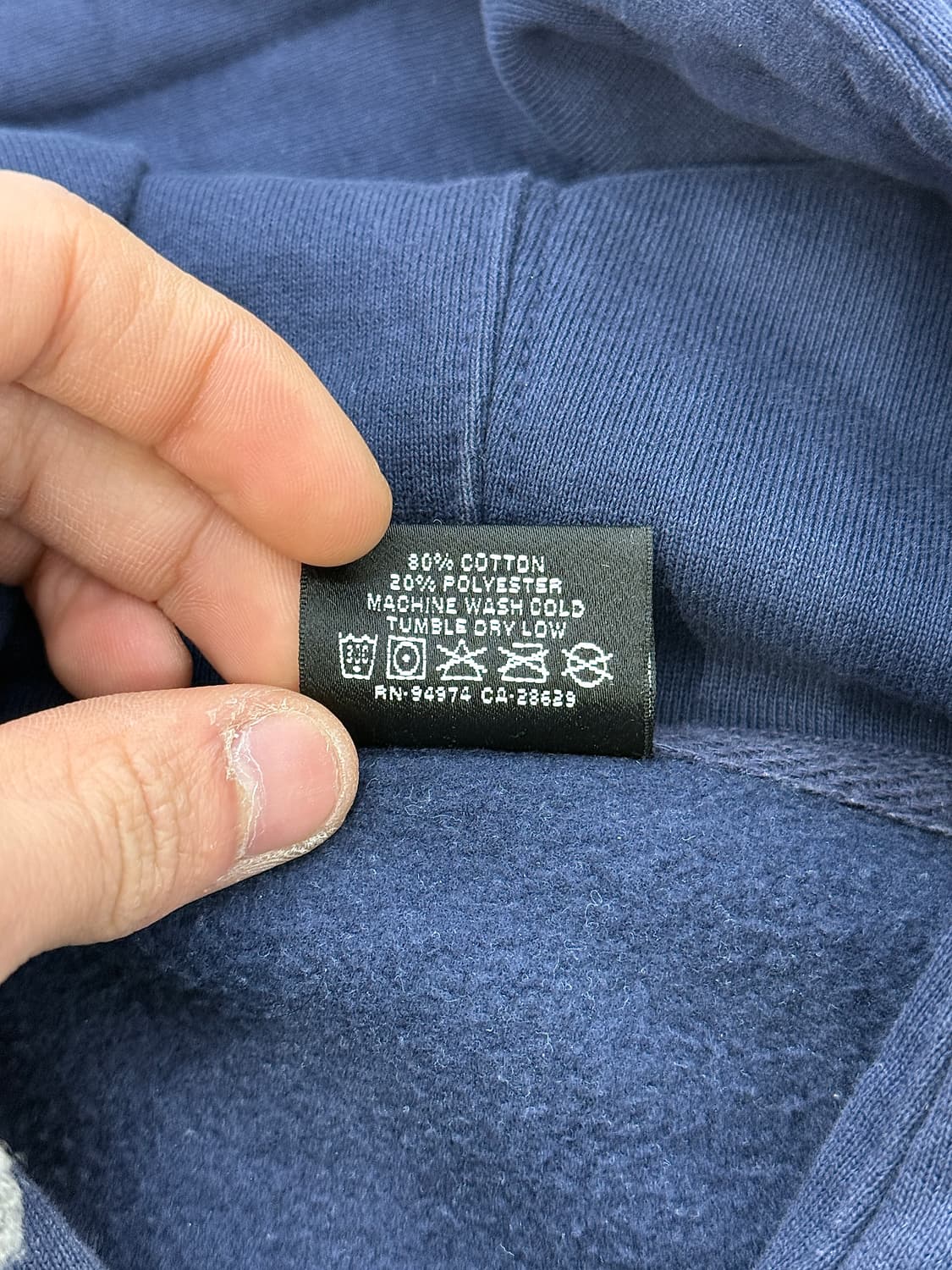 스투시 네이비 시티 씰 후디 스웻 셔츠 상품이미지7