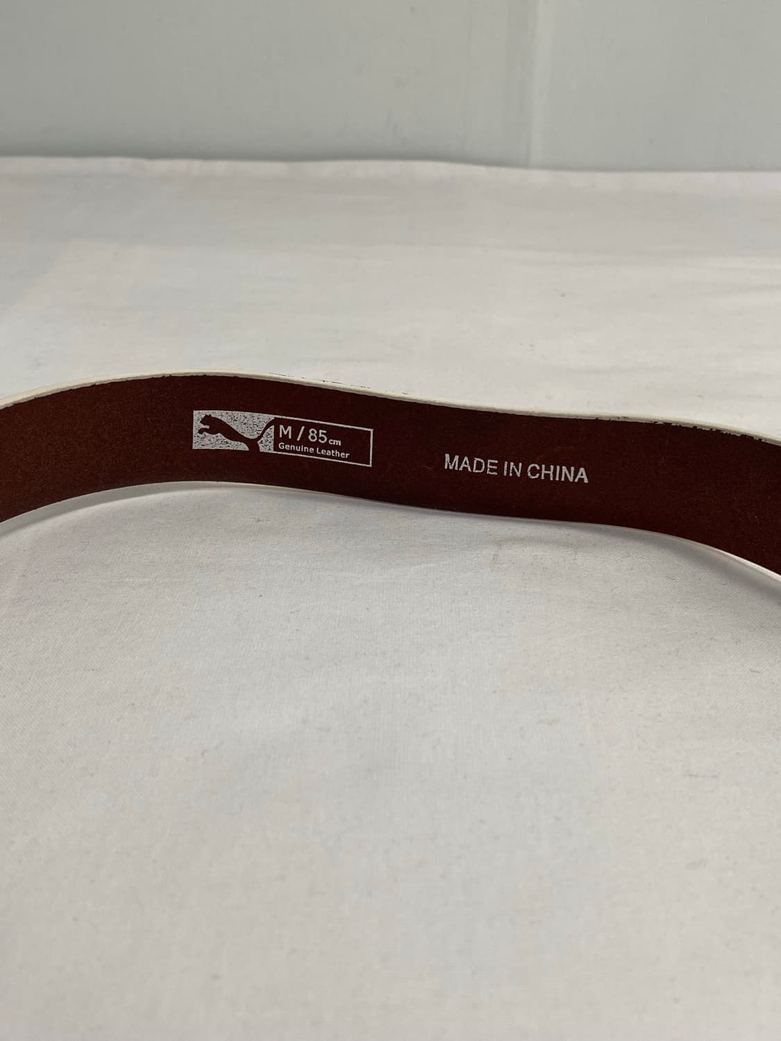 Puma 푸마 퓨마 화이트 가죽 레더 크리스탈 벨트 상품이미지3