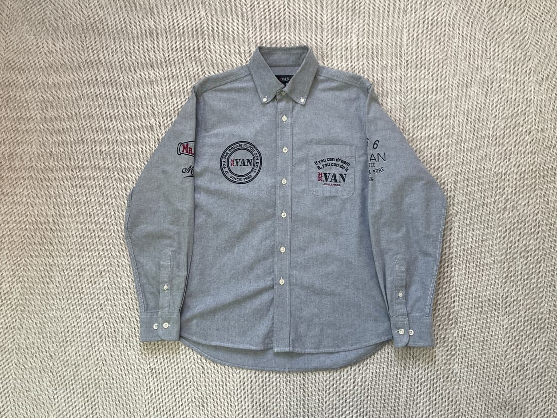 00s van 반 1966 프레피 아이비 서츠  J03983 상품이미지1