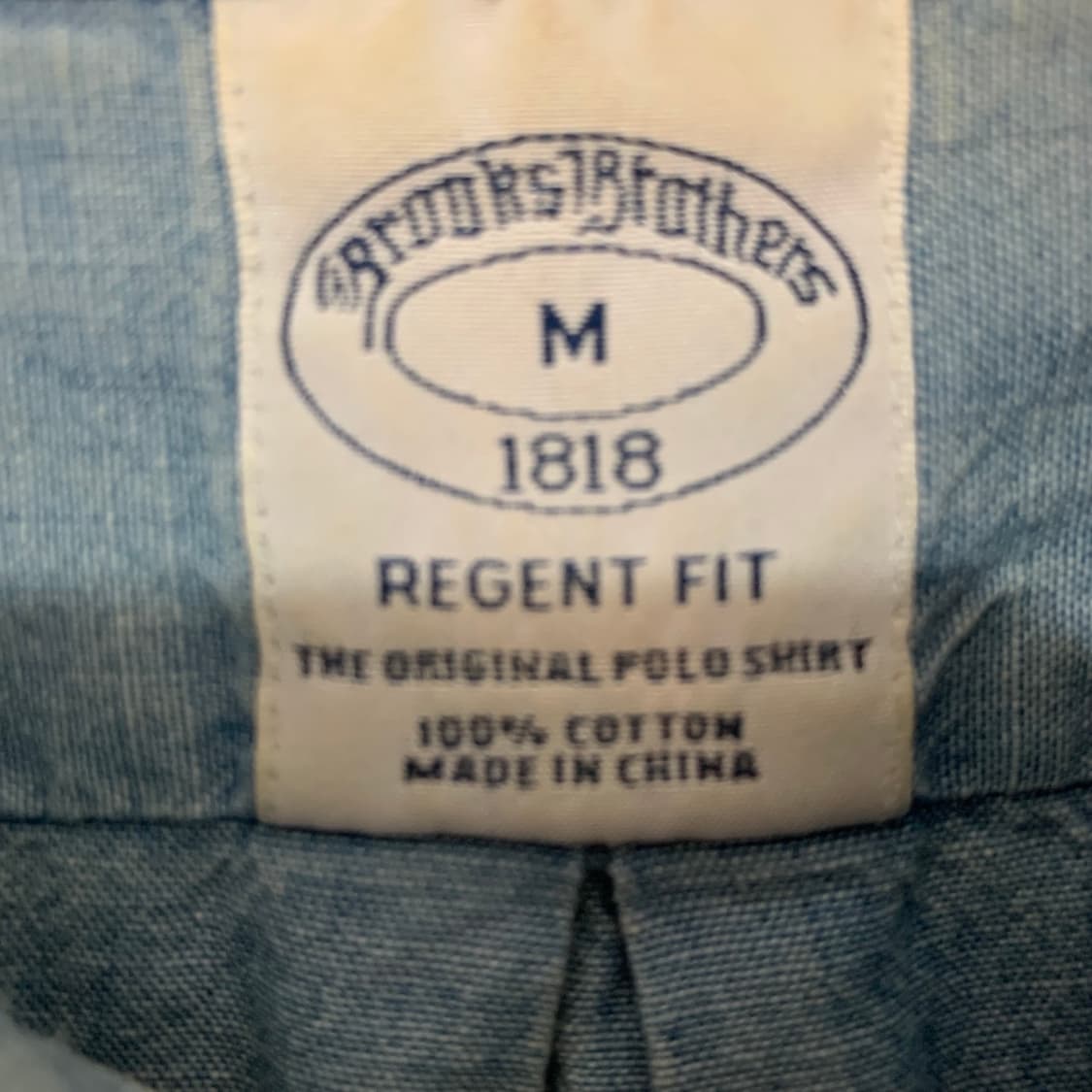 M 브룩스브라더스 리젠트핏 샴브레이 버튼 다운 셔츠 남방 상품이미지5