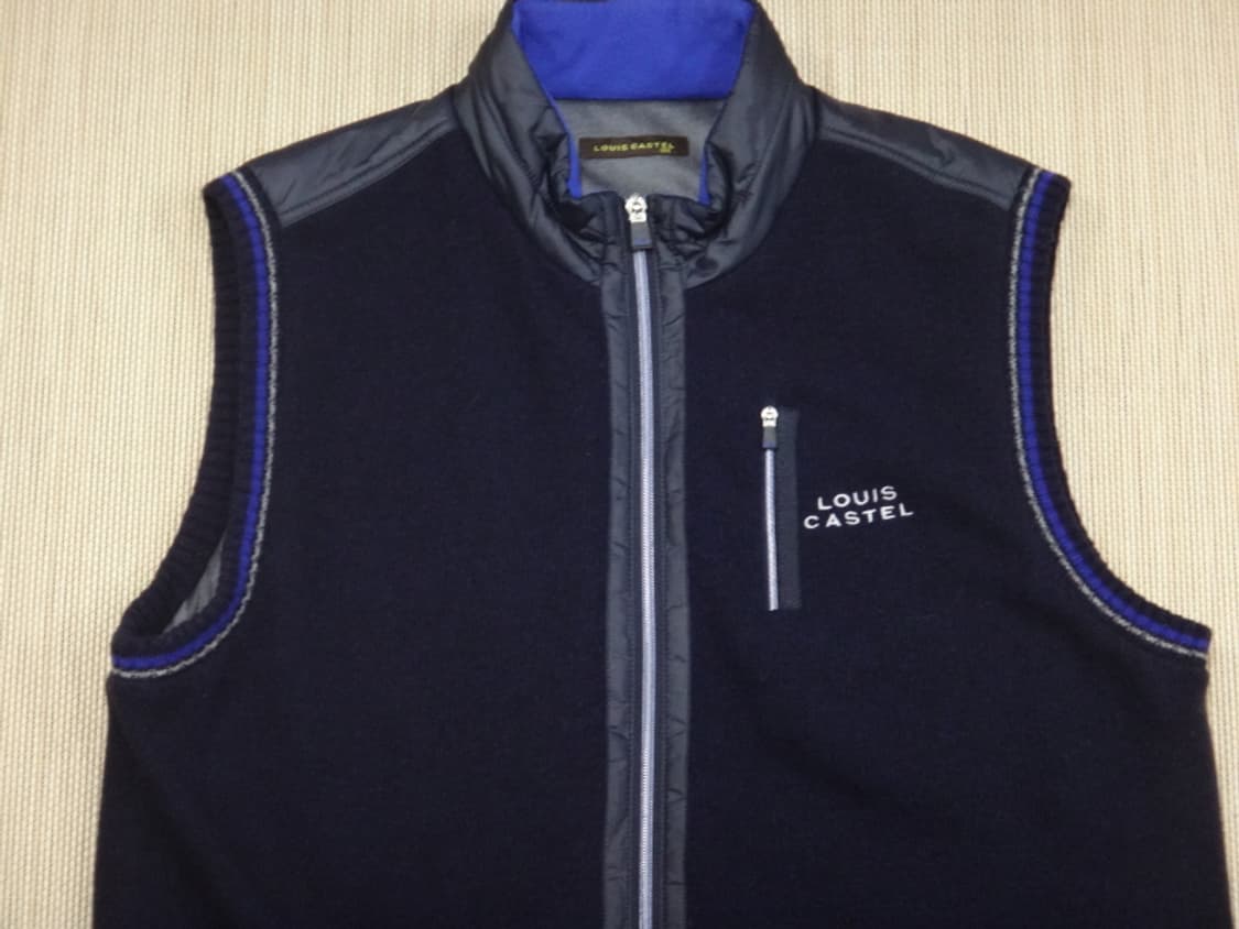 (105) 루이까스텔 남성 울혼방 니트 방풍 베스트 상품이미지3