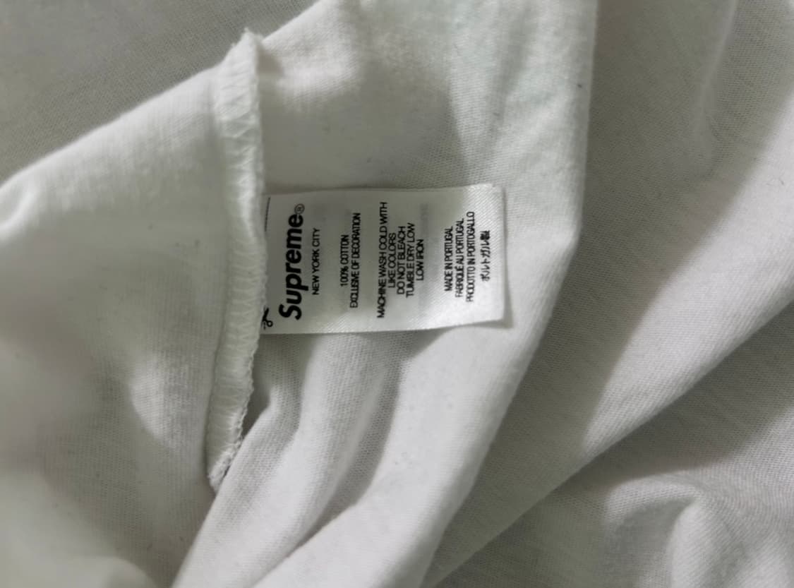 슈프림 모크넥 롱슬리브 화이트 에 상품이미지5