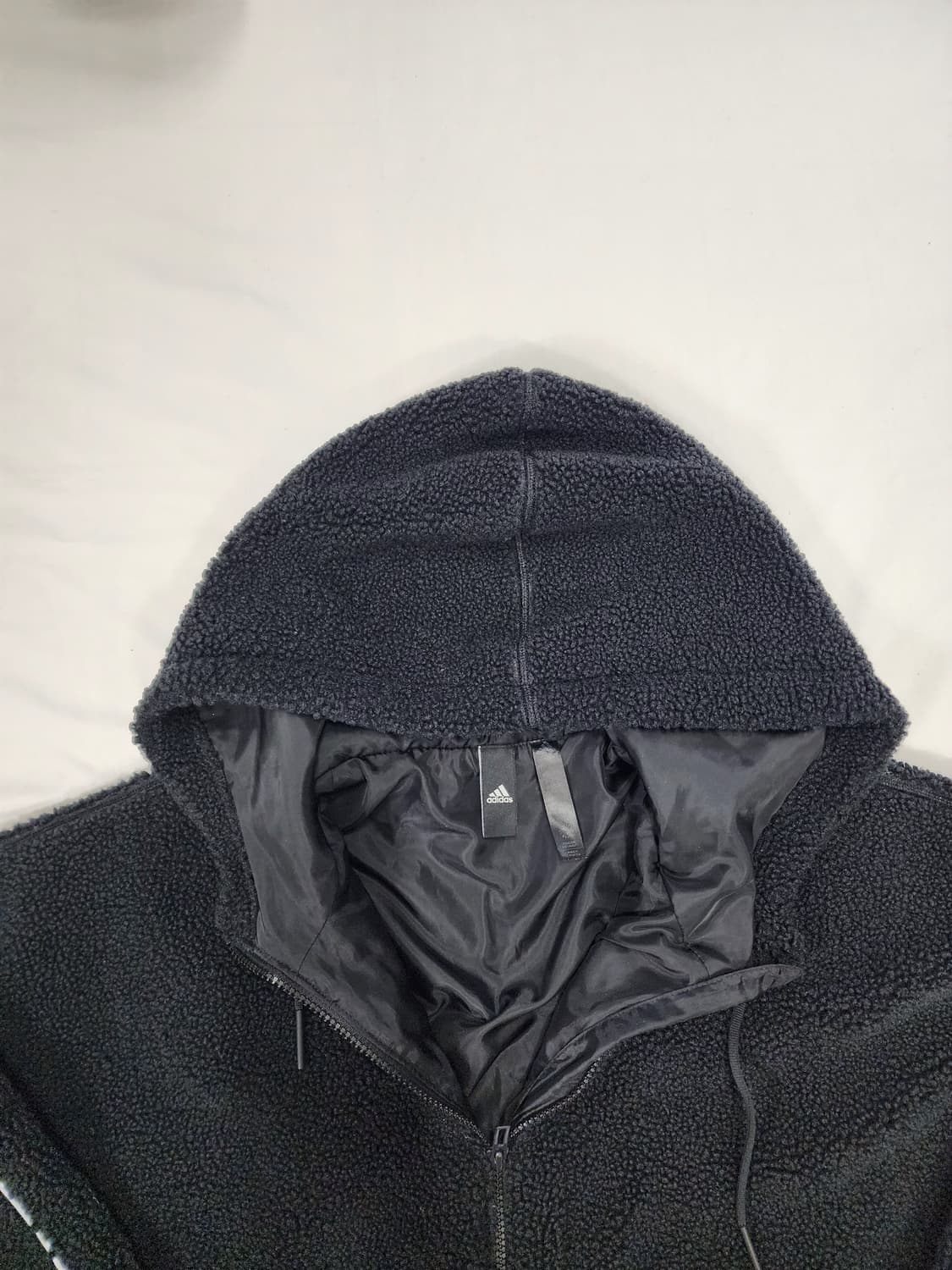 아디다스 보다 뽀글이 삼선 플리스 후드 집업 상품이미지5