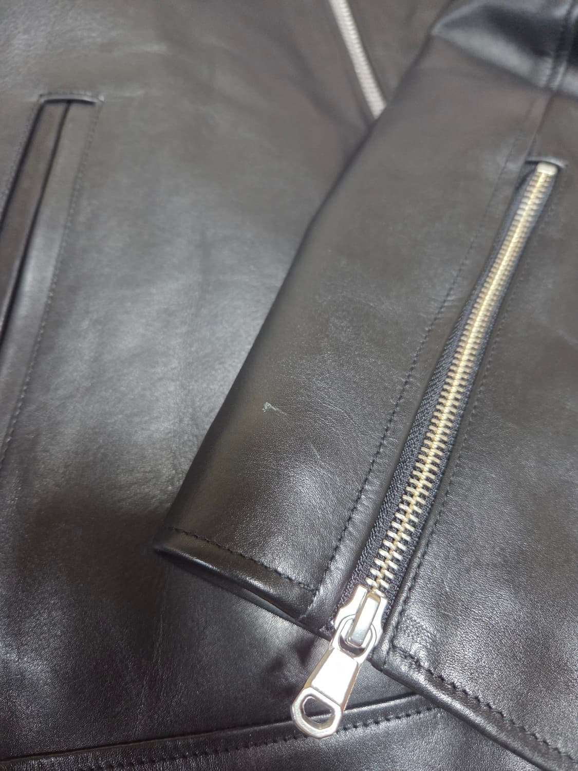 [XL] 스투시 바이커 레더 자켓 상품이미지8