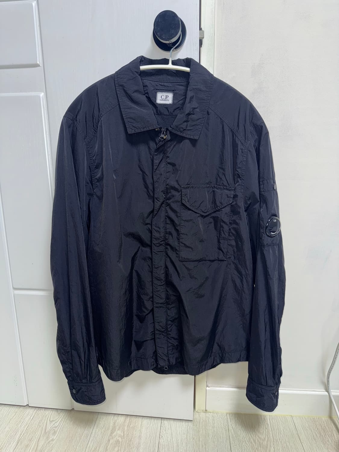 CP컴퍼니 크롬 R 풀 집업 셔츠 재킷 블랙 S 상품이미지1