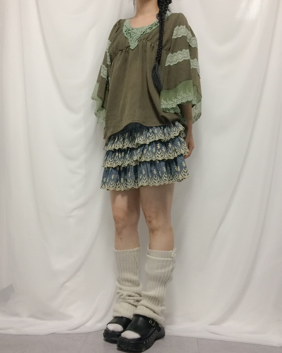 Fairy mood lace trimming blouse 상품이미지7