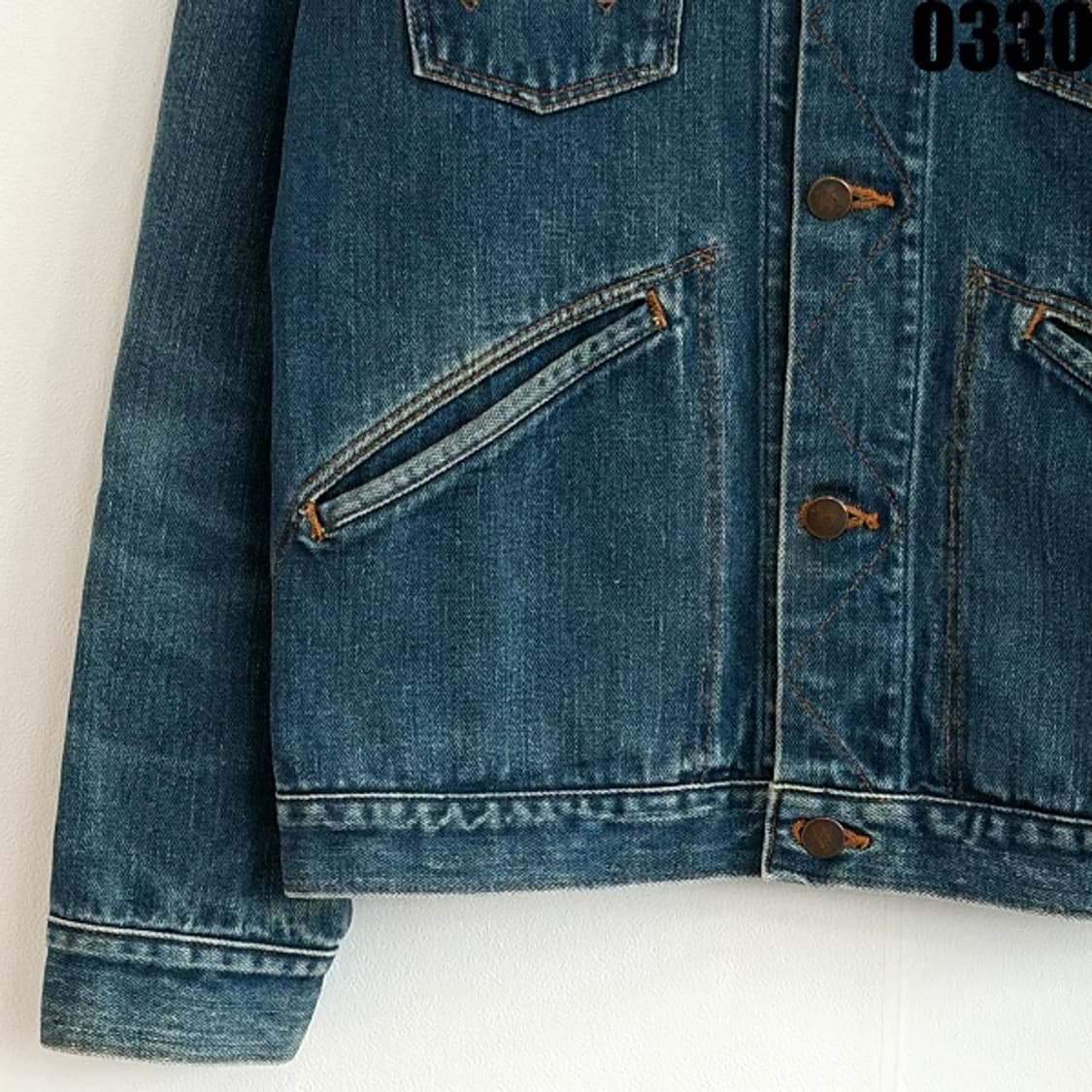 랭글러 Wrangler 124MJ 웨스턴 데님 자켓 L 0330 상품이미지3