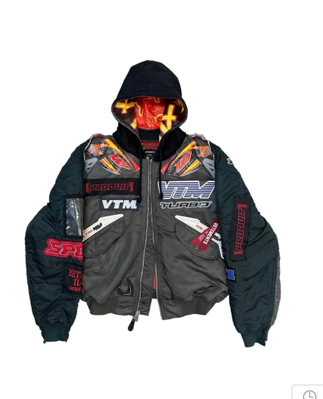 베트멍 알파 콜라보 VTM 터보 항공 점퍼 L 상품이미지1