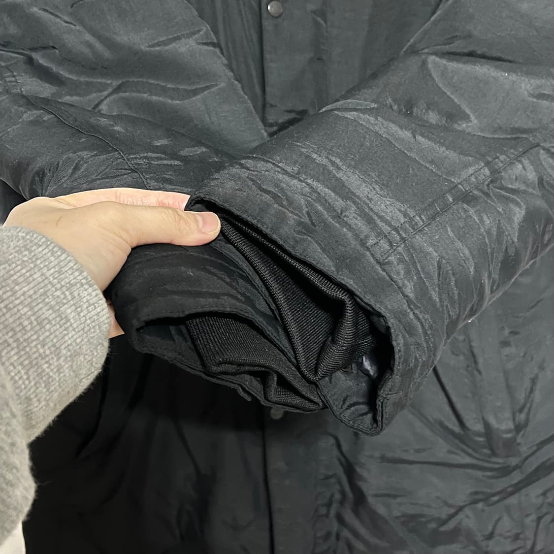 노스페이스 블랙 다운 패딩 100 상품이미지6