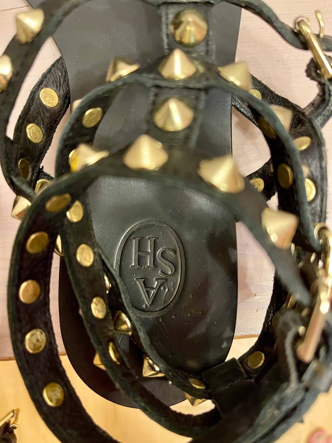 ASH 스터드 샌들 블랙 37사이즈 상품이미지3