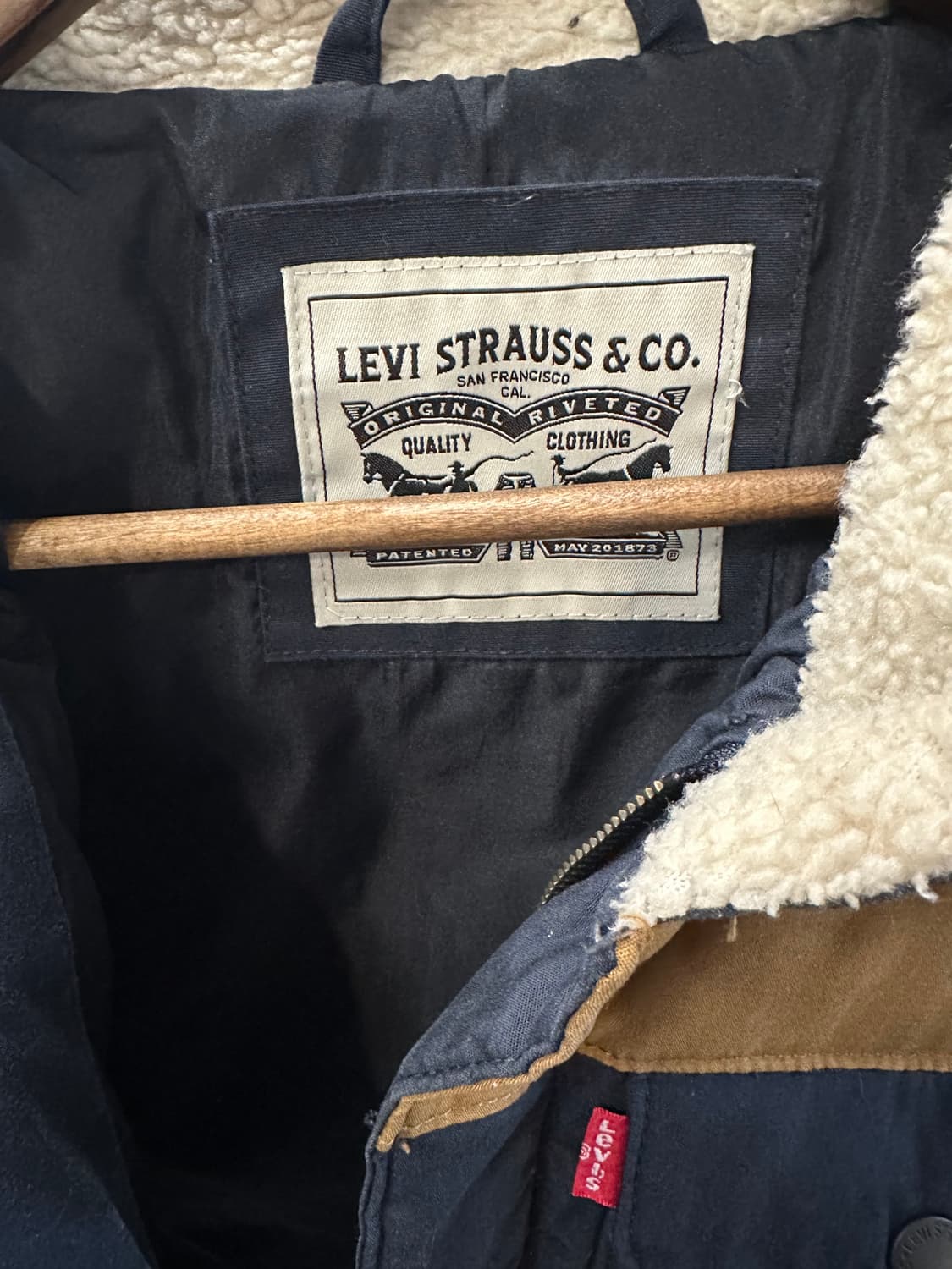 LEVIS 투톤 셔파 패딩 자켓 상품이미지6