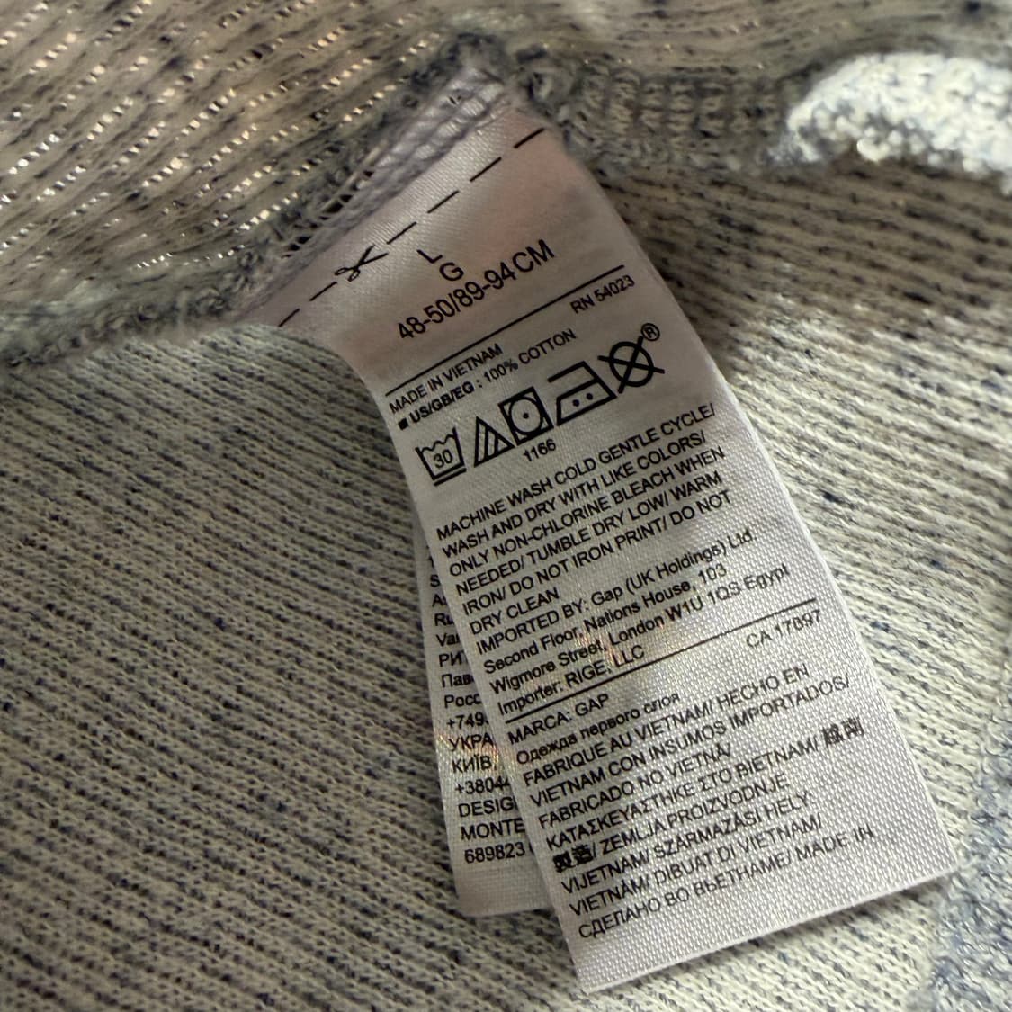 Gap 갭 헨리넥 롱슬리브 XL 상품이미지3