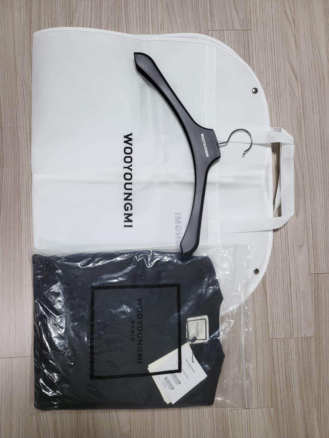 (새상품)우영미 라운드넥 울 스웨터 블랙(48) W251KN01508 상품이미지7