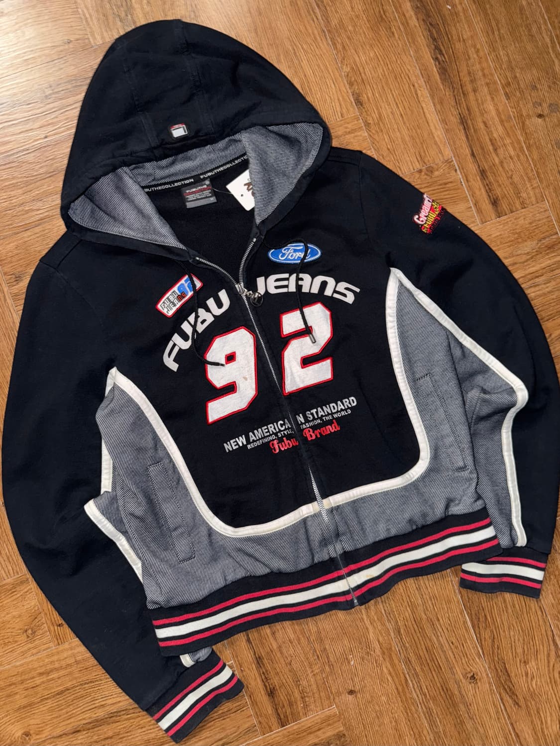 후부 디테일 후드집업  상품이미지4