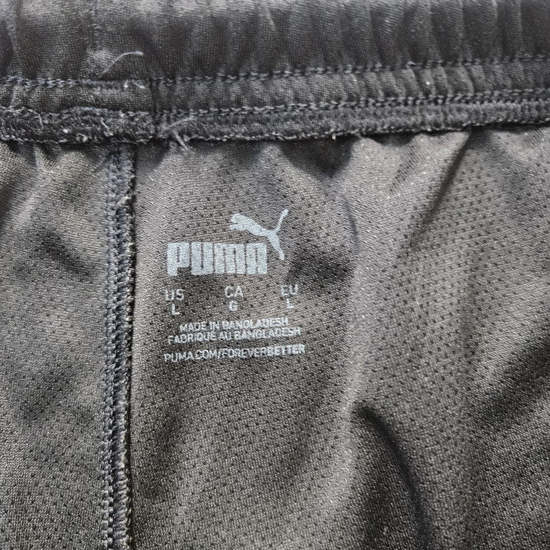 L 푸마 블랙 트레이닝 반바지 0312Y 상품이미지3