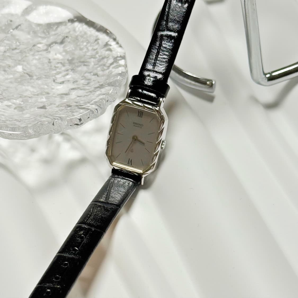 80's 90's 세이코 SEIKO 쿼츠 클래식 스퀘어토 시계 상품이미지9