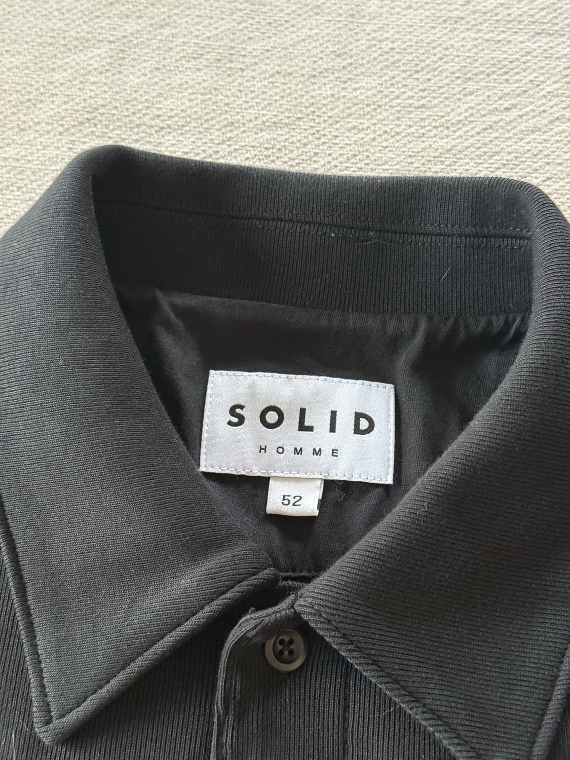 솔리드옴므 카라 반팔티 상품이미지2